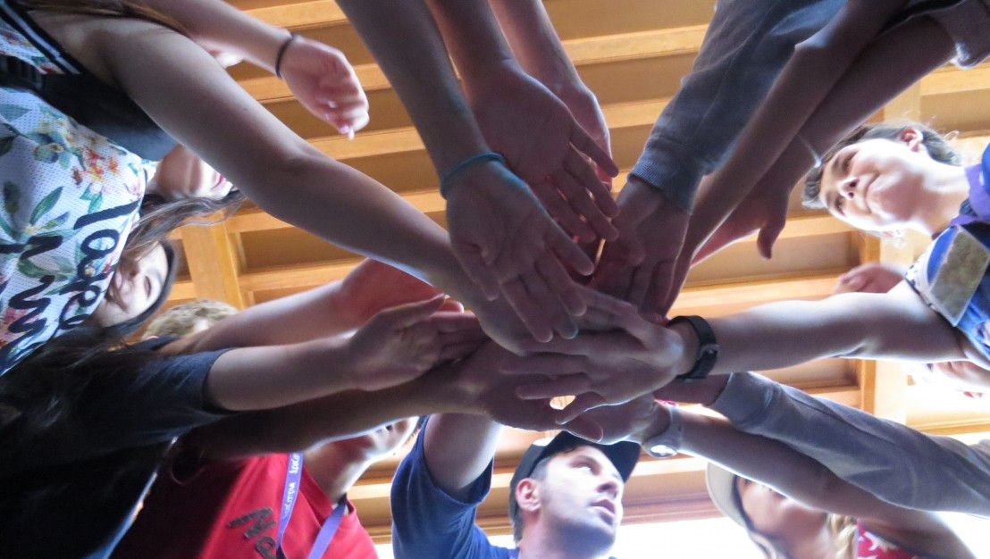 Team huddle